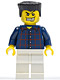 Minifig No: wc028  Name: Plaid Button Shirt, White Legs, Black Flat Top, White Teeth with Gold Tooth, Stubble
