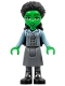 Minifig No: wck003  Name: Elphaba - Dark Bluish Gray Skirt, Black Boots