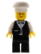 Minifig No: wtr005  Name: Town Vest Formal - Waiter with Chef's Hat