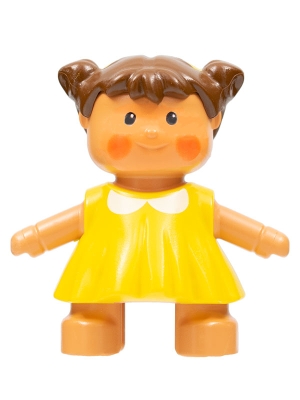 Duplo Figure Doll, Lisa's Baby, Yellow Dress