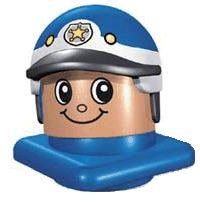 Primo Figure Head Policeman with Helmet