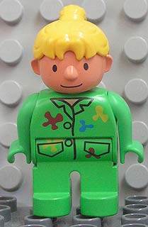 Duplo Figure, Female, Wendy in Wallpapering Outfit