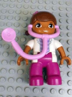 Duplo Figure Lego Ville, Female, Dottie McStuffins, Attached Stethoscope
