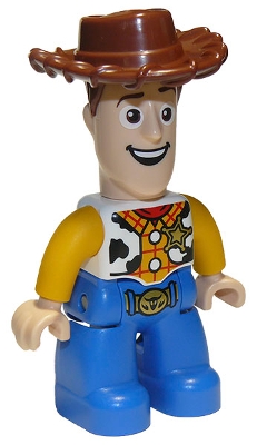 Duplo Figure Lego Ville, Male, Woody with Open Mouth Pattern