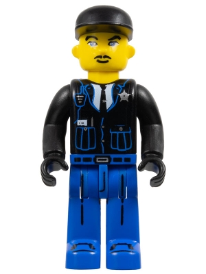 Police - Blue Legs, Black Jacket, Black Cap