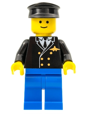 Airport - Pilot, Blue Legs, Black Hat
