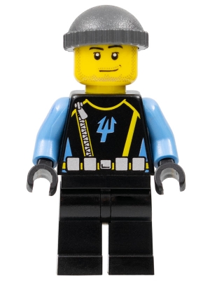 Aquaraider Diver 5 with Dark Bluish Gray Hat