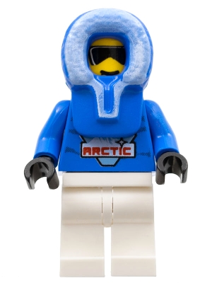 Blue Torso, White Legs, Blue Arctic Hood