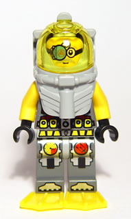 Atlantis Diver 7 - Brains - With Yellow Flippers and Trans-Yellow Visor