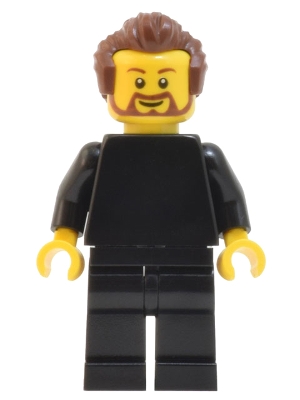 Man, Black, Reddish Brown Hair
