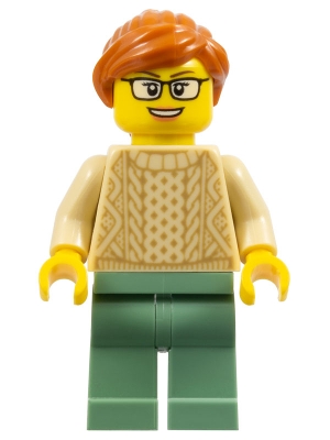 Tan Torso, Sand Green Legs, Dark Orange Hair