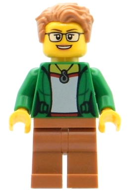 Green Torso, Medium Nougat Legs, Medium Nougat Hair