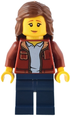 Dark Red Torso, Dark Blue Legs, Reddish Brown Hair