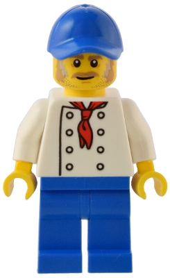 Chef, White Torso, Blue Legs, Blue Cap
