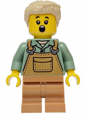 Elf, Sand Green Torso, Medium Nougat Legs, Tan Hair