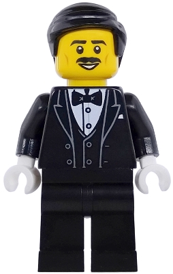 Waiter, Black Suit, Black Hair