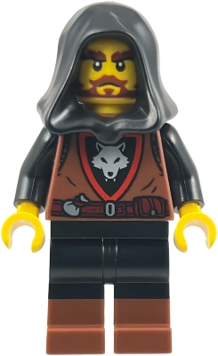 Wolfpack - Male, Black Legs with Reddish Brown Boots, Black Hood