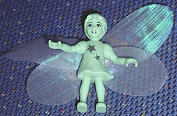 Belville Fairy (Millimy) - Medium Green with Stars Pattern, Wings, Bow