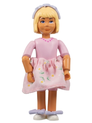 Belville Figure, Girl, Pink Dress, Light Violet Headband and Bows
