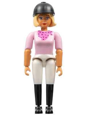 Belville Horse Rider, Pink Top, Black Helmet