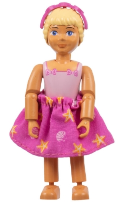Belville Figure, Dark Pink Skirt, Bow, and Headband