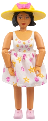 Belville Figure, White Skirt, Yellow Hat