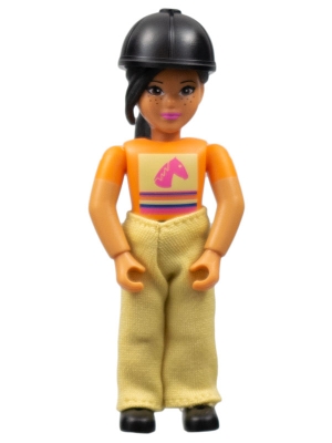 Belville Horse Rider, Tan Pants, Black Helmet