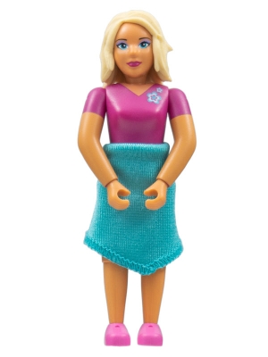 Belville Figure, Light Turquoise Skirt