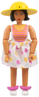 Belville Figure, White Skirt, Yellow Hat