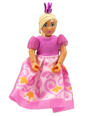 Belville Princess, Dark Pink Dress, Chrome Pink Crown