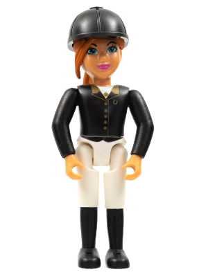 Belville Horse Rider, Black Top and Helmet