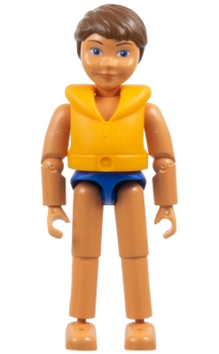 Belville Figure, Boy, Orange Life Jacket
