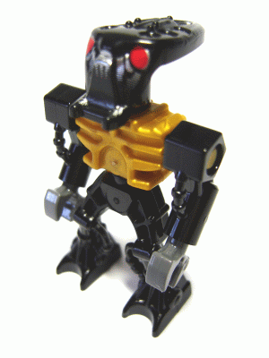 Bionicle Mini - Barraki Mantax (Pearl Gold Torso)