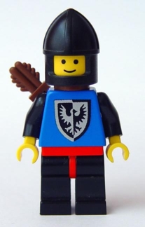 Black Falcon - Black Legs with Red Hips, Black Chin-Guard, Quiver