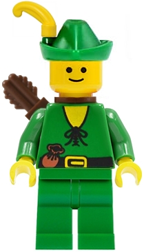 Forestman - Pouch, Green Hat, Yellow Feather, Quiver