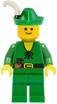 Forestman - Pouch, Green Hat, White Feather