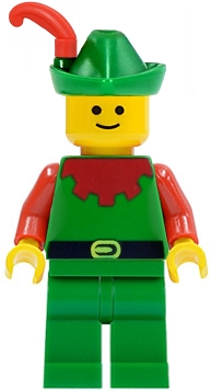 Forestman - Red, Green Hat, Red Feather
