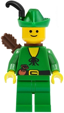 Forestman - Pouch, Green Hat, Black Feather, Quiver