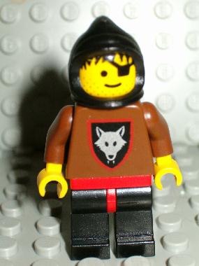 Wolfpack - Eye Patch, Brown Arms and Black Legs, Black Hood, no Cape