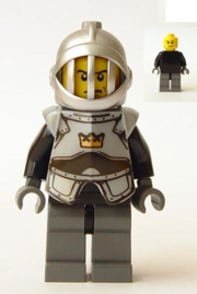 Fantasy Era - Crown Knight Plain with Breastplate, Grille Helmet, Scowl