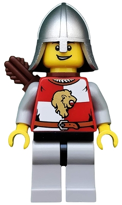 Kingdoms - Lion Knight Quarters, Helmet with Neck Protector, Quiver, Open Grin