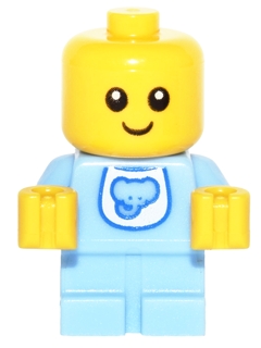 Baby, Bright Light Blue Body, Bib
