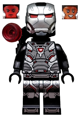 War Machine - Black and Silver Armor with Backpack