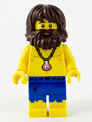 Shipwreck Survivor, Series 21 (Minifigure Only without Stand and Accessories)