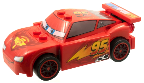 Lightning McQueen - Piston Cup Hood, Red and Black Wheels