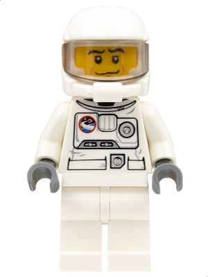 Astronaut, White Torso, White Legs, White Helmet