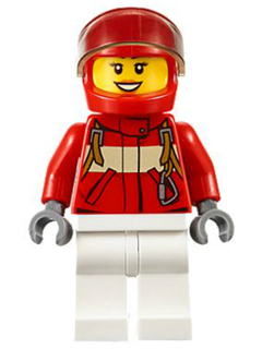 Paramedic - Pilot Female, Red Helmet