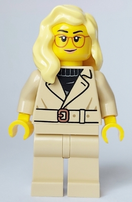Tourist - Female, Tan Jacket and Legs, Bright Light Yellow Hair, Glasses