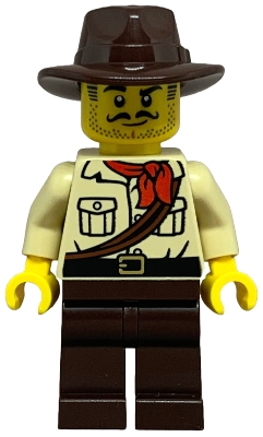 Jungle Explorer - Male, Tan Shirt, Dark Brown Legs and Fedora