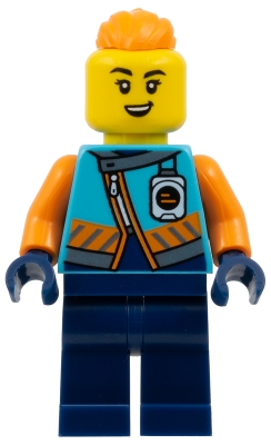 Arctic Explorer, Iris Icicle, Dark Azure Jacket, Dark Blue Legs, Orange Ponytail
